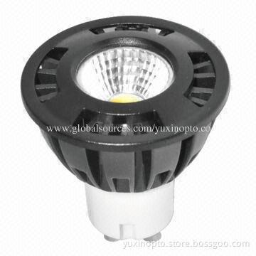 3W LED Spotlight, High Brightness, Adopts High-quality COB LED, Constant Current AC Power Supply